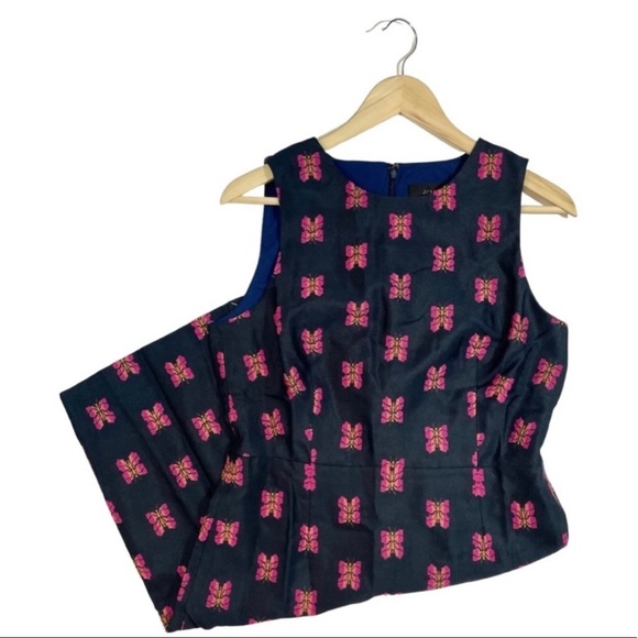 NWT J.Crew Butterfly Jacquard Sheath Dress - Picture 4 of 9